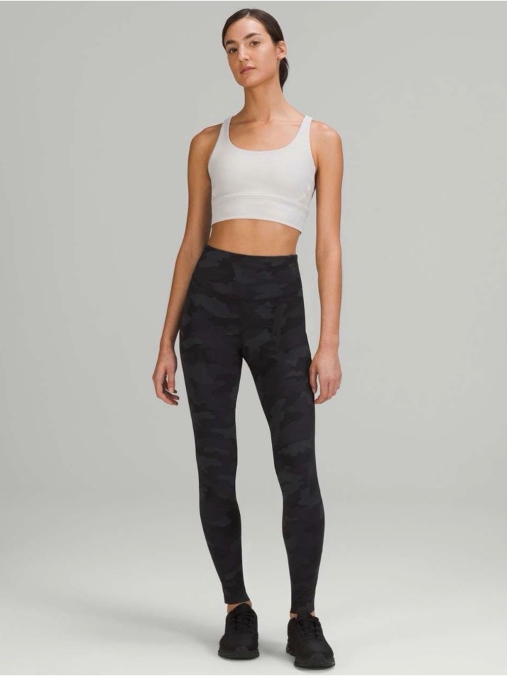 Lululemon Black Camo Base Pace High-Rise Tight Leggings 28” Camo Deep Coal 6